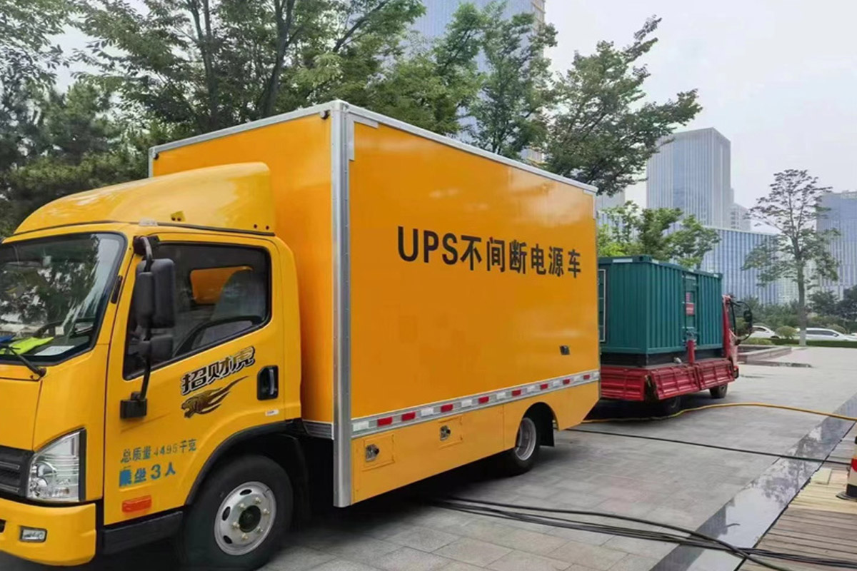 温江发电机租赁施工现场
