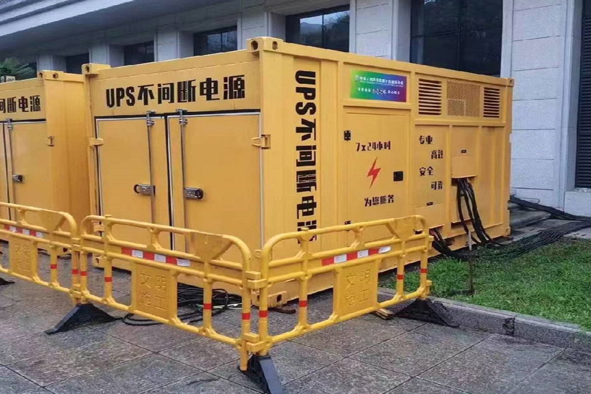 温江发电机租赁施工现场