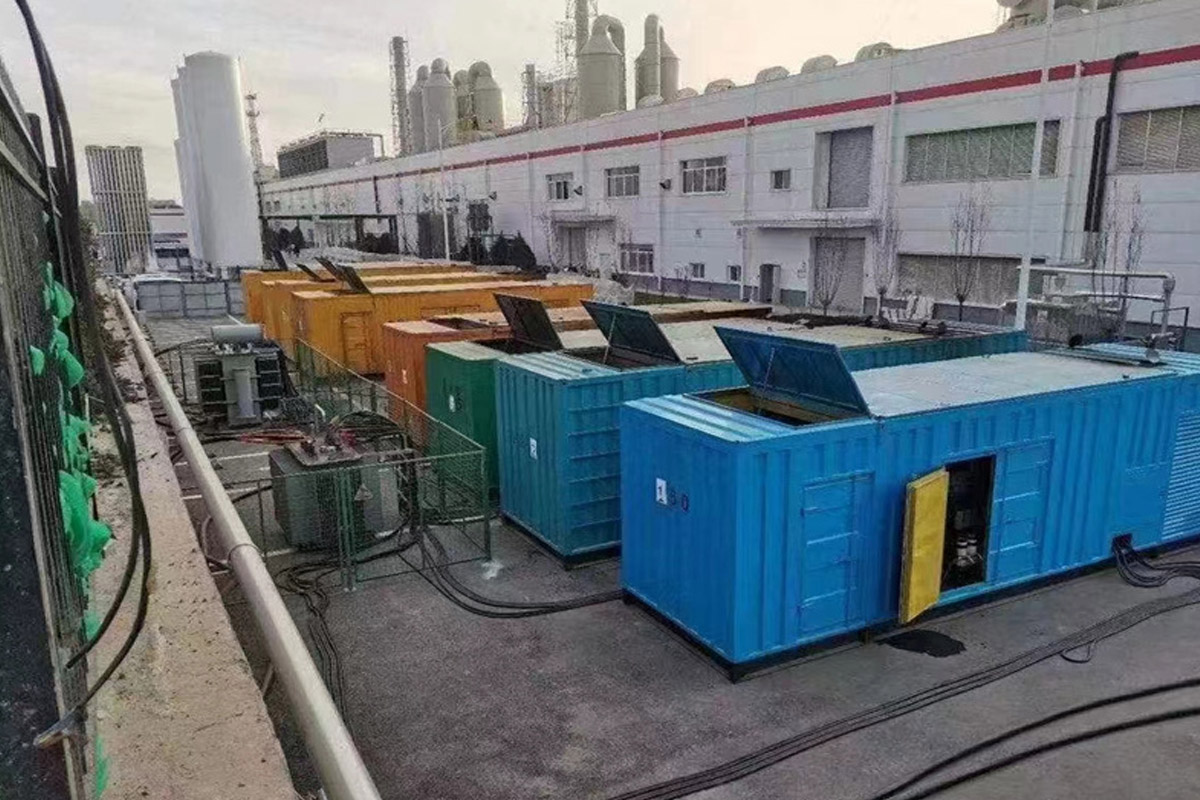 温江发电机租赁施工现场